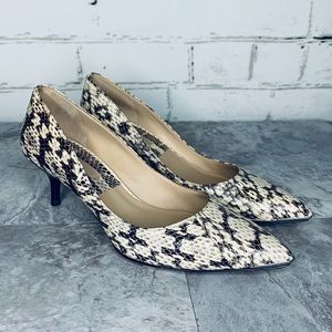Michael Kors Trisha Gen. Snake Skin Kitten Heel